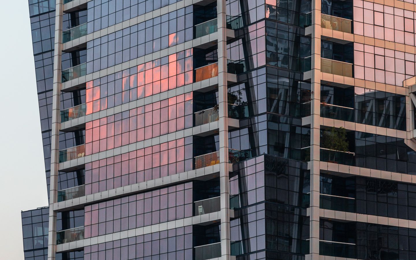 Modern office towers in Dubai